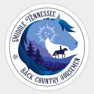 Middle TN Back Country Horsemen • Blue Sticker